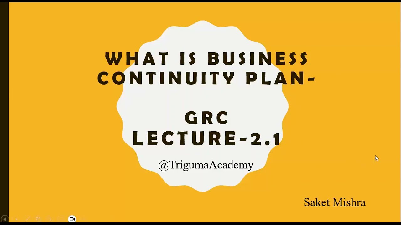 Что такое план обеспечения непрерывности бизнеса в GRC? || Лекция 2.1 #servicenow