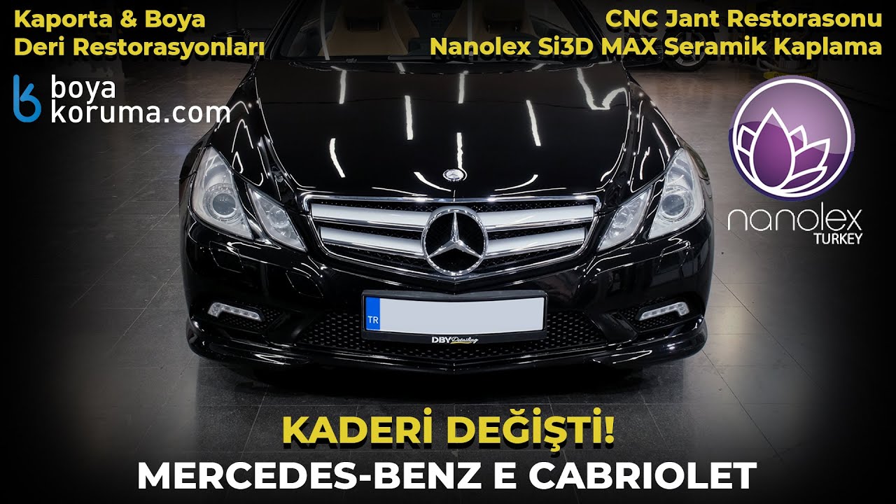 Mercedes E Cabrio'nun Kaderi Değişti! Boya,CNC Jant Restorasyonu,Deri Onarımı,Seramik Kaplama