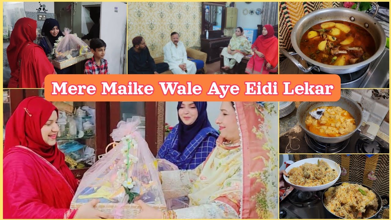 Mere Maike Wale Aye Eidi Lekar🥰Ghr Mai Eid jesi Rinaq Hogai❤️@guriyakiduniya #eidi #eidgifts #maika
