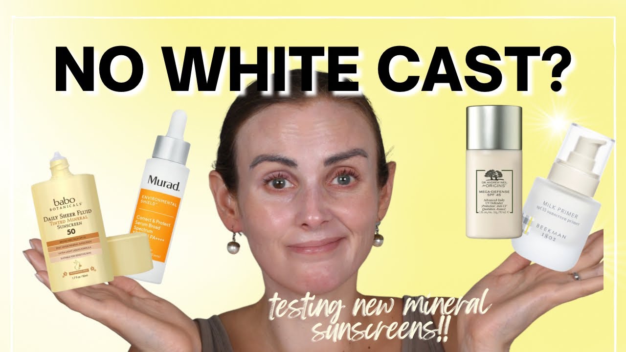 New In: Sheer, NON-TINTED Mineral Sunscreens 😱 😱