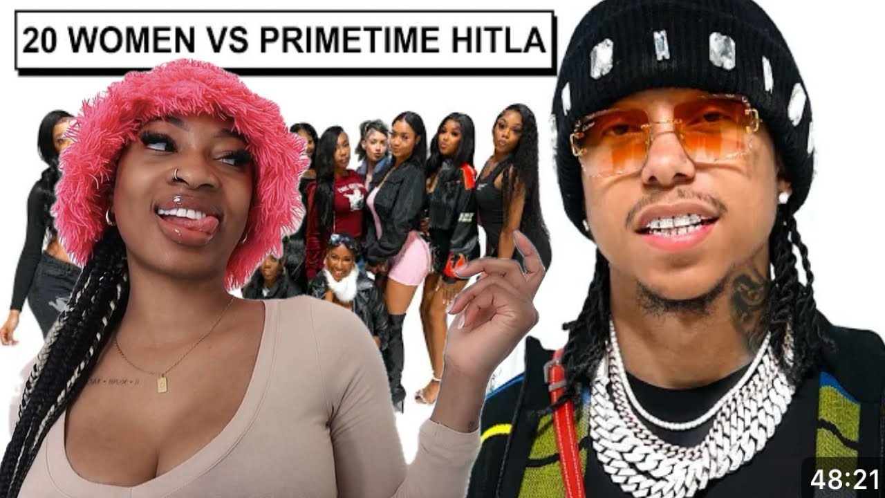 20 WOMEN VS 1 YOUTUBER: PRIMETIME HITLA... He A Real Pimp | Jay Reaction