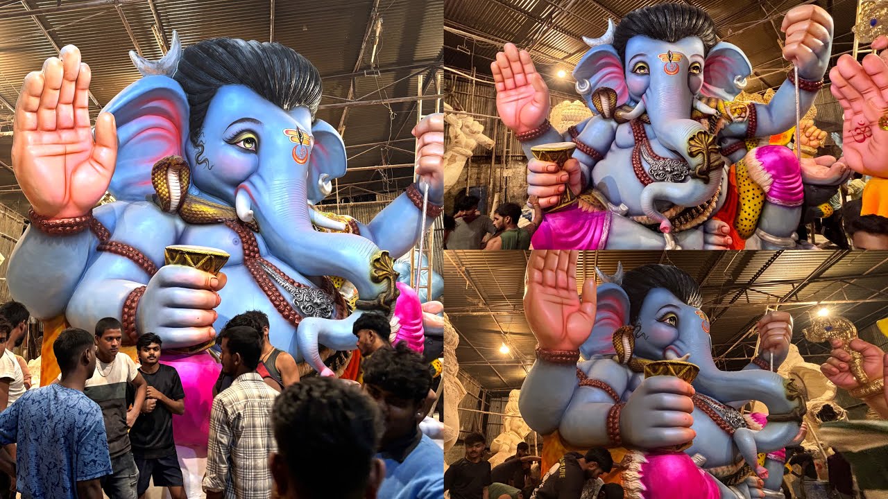 Big Ganesh Aagman 2025 at Hyderabad | Mahakal Avatar Ganesh Transporting From Dhoolpet To Bengaluru