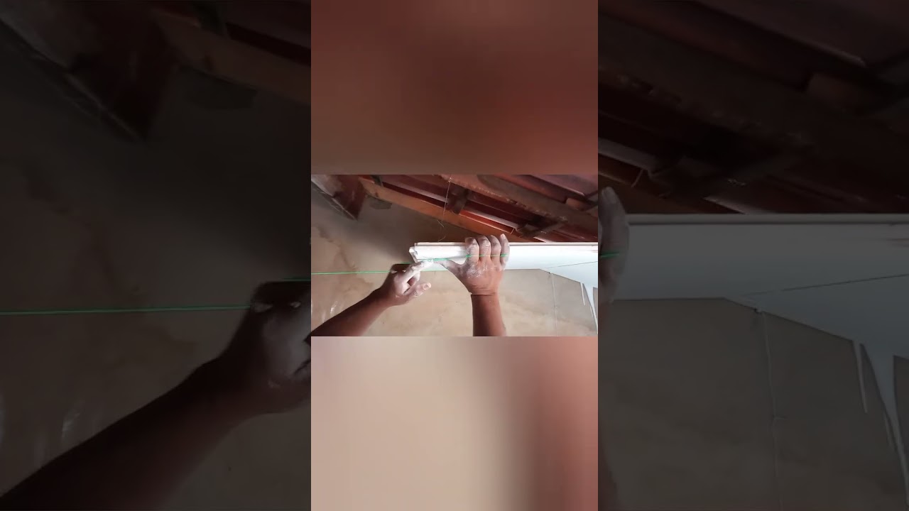 Como fazer um forro de gesso p&eacute; direito baixo