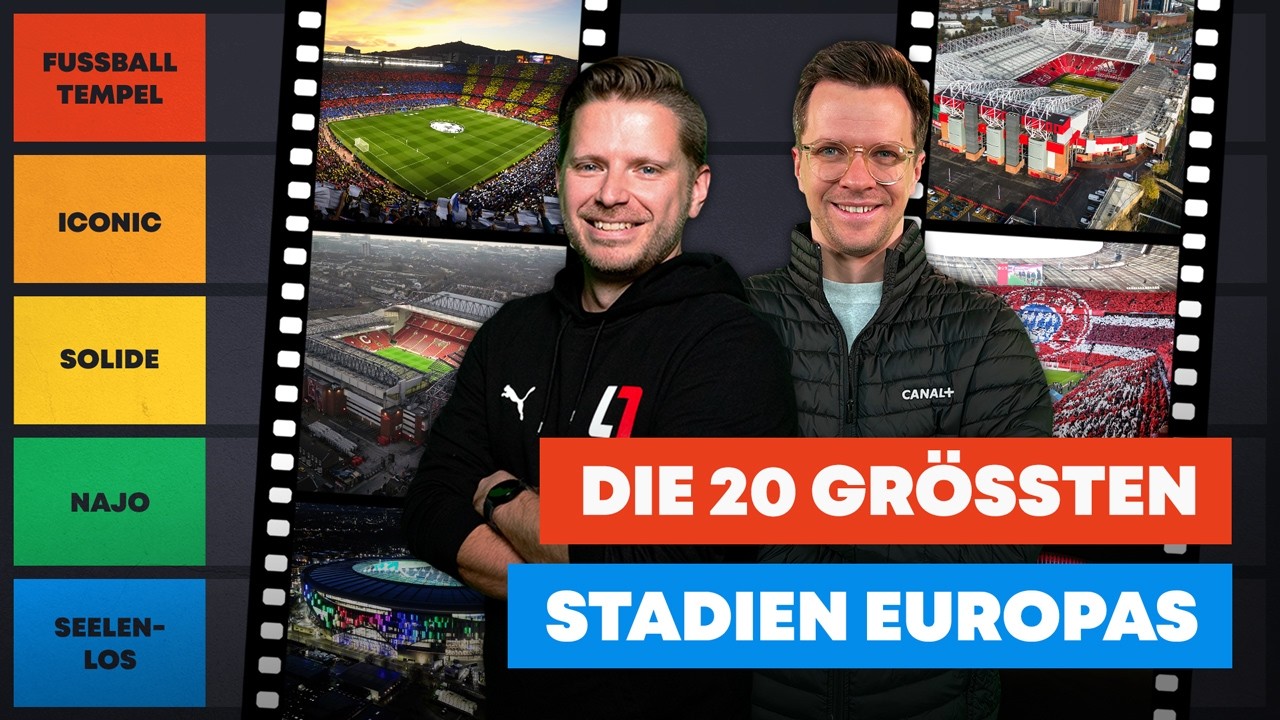 Tier Ranking: Die 20 größten Stadien der Top5-Ligen I #Europacöp