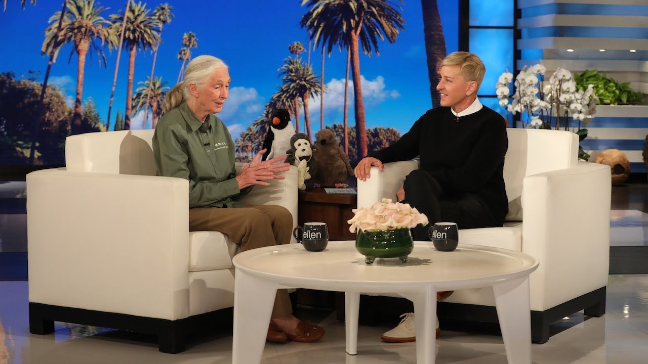 Animal Rights Icon Jane Goodall Visits Ellen for the First Time