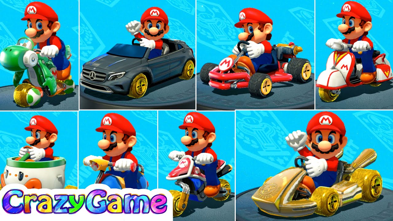 Mario Kart 8 Deluxe All Vehicles Gameplay (マリオカート8 デラックス)