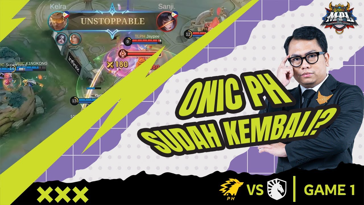 DI MSC TERLIHAT LEMAH, PADAHAL RAJA LANDAK PH! - ONIC PH vs TLPH GAME 1, MPL PH WEEK 1