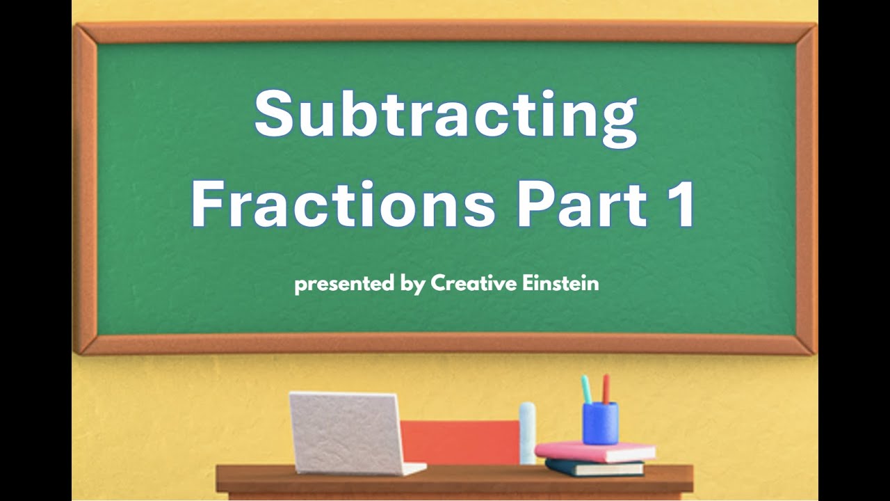 Fractions: subtract (same denominator)