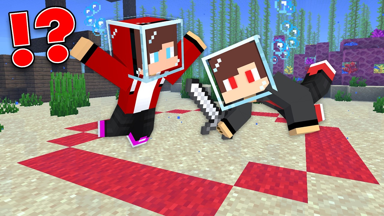 JJ and Dark JJ Can't Leave The Red Circle Underwater ?!