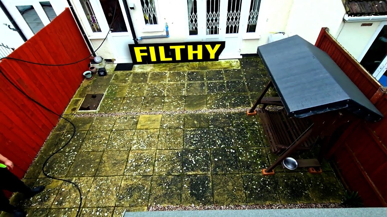 HELP NEEDED URGENTLY! Pressure washing FILTHY PATIO PAVERS for homeowner! ASMR transformation