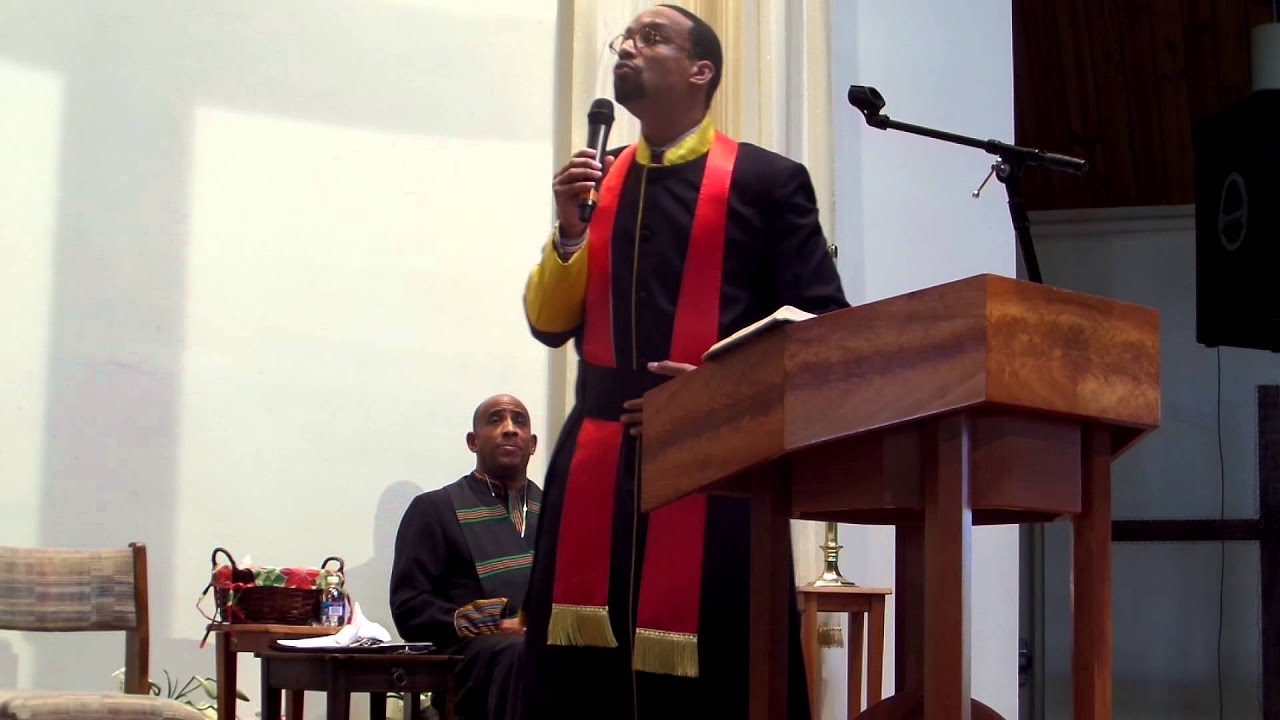 Rev John Burchall at New Hope BUCC