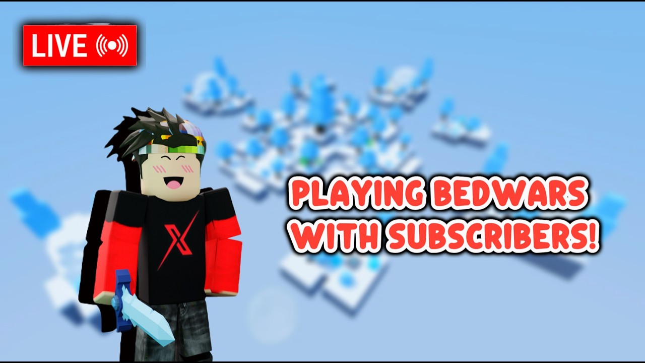 🔴 PLAYING BEDWARS WITH YOU.... (LNY UPDATE)