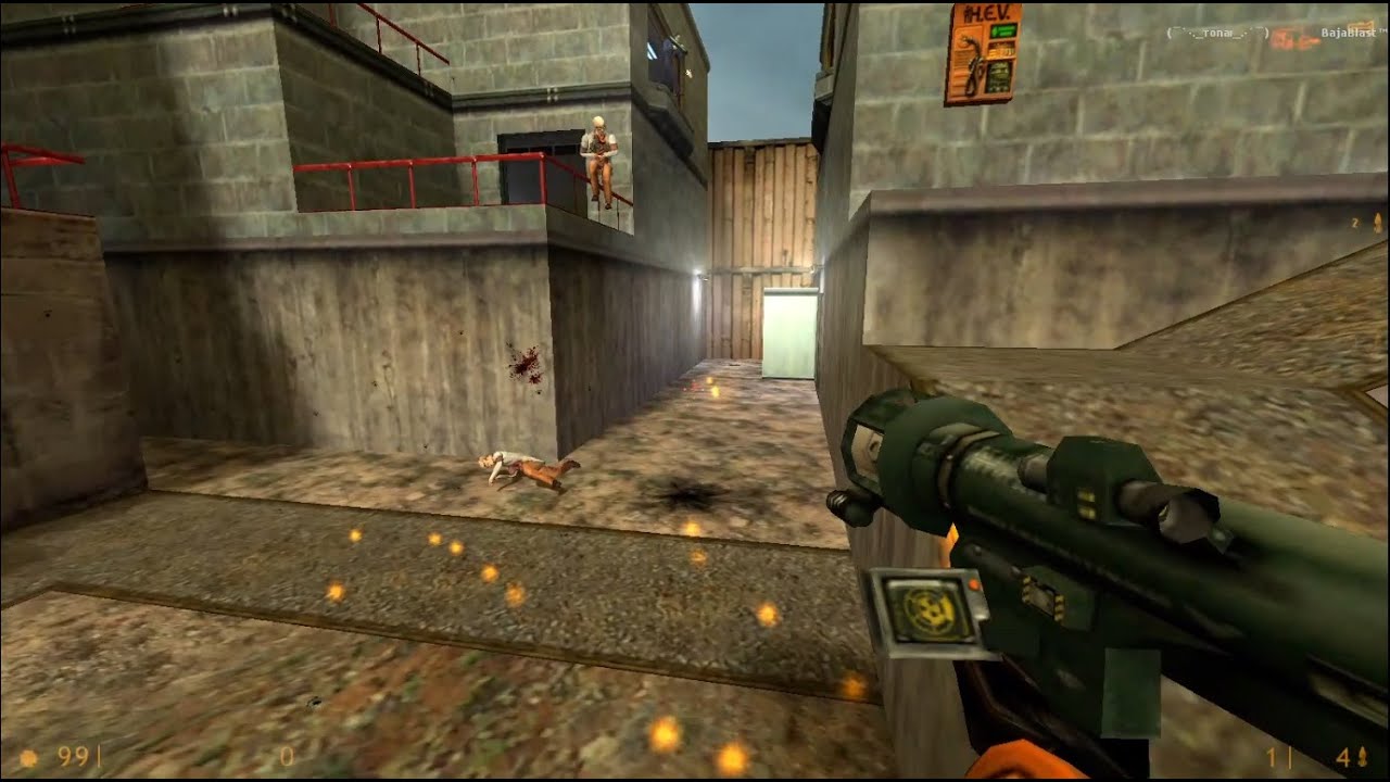 Half-Life Deathmatch Souce gameplay