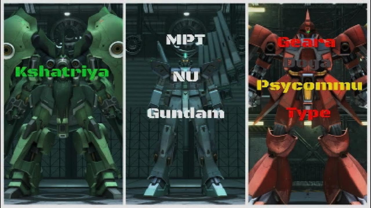 Gundam Battle operation 2 Kshatriya, MPT FF NU Gundam, Geara Doga psycommu Test Type gameplay