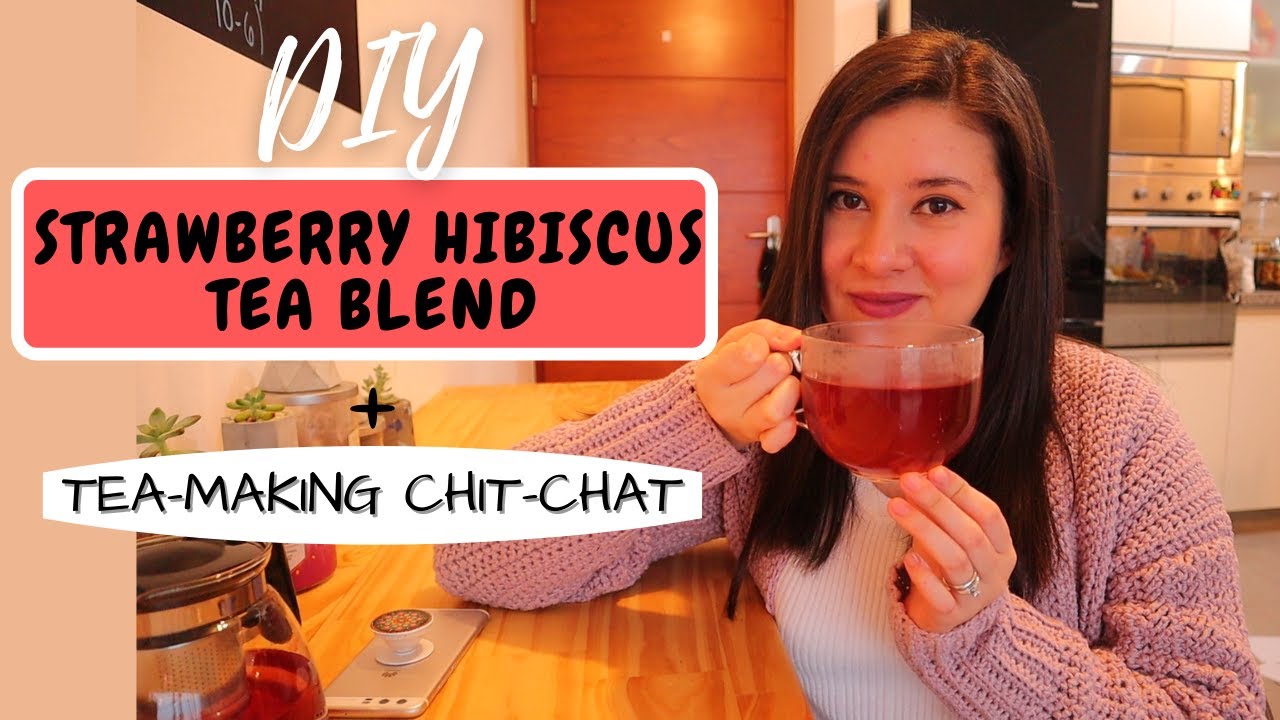 DIY STRAWBERRY HIBISCUS TEA BLEND | Learn to make your own tea blends | Tea Business idea