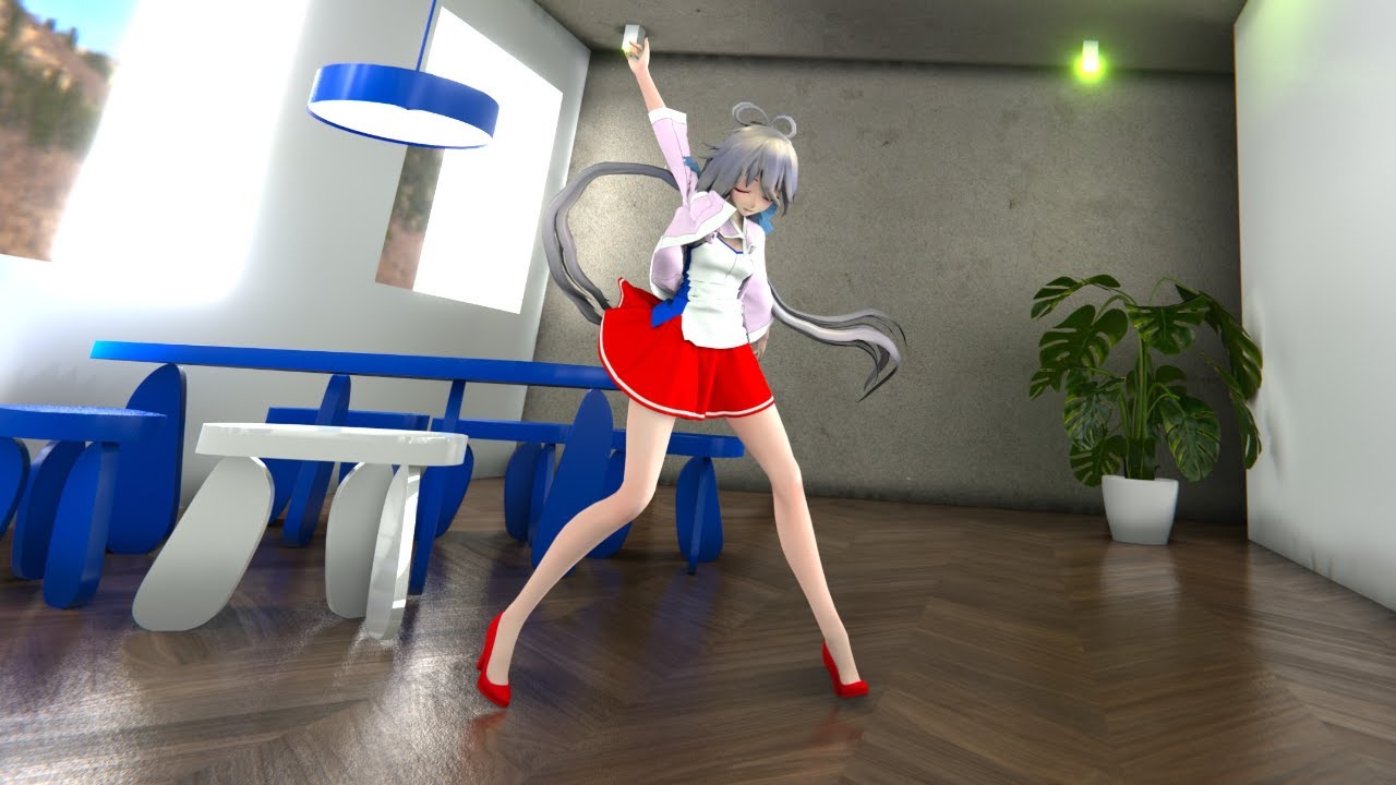 【MMD】Luo Tianyi - Ch4nge [cloth simulation]