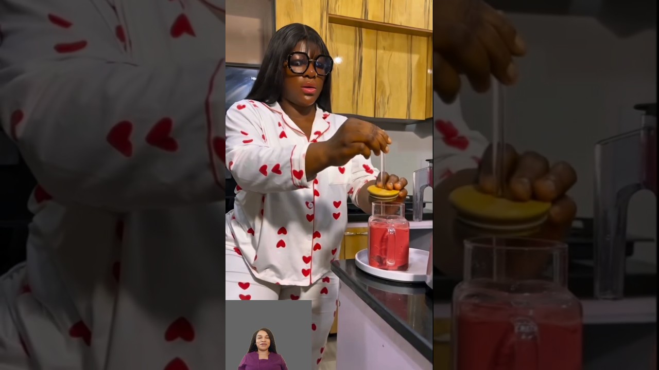 Destiny Etiko showed off how she prepares a drink to maintain a younger looking skin Anwww