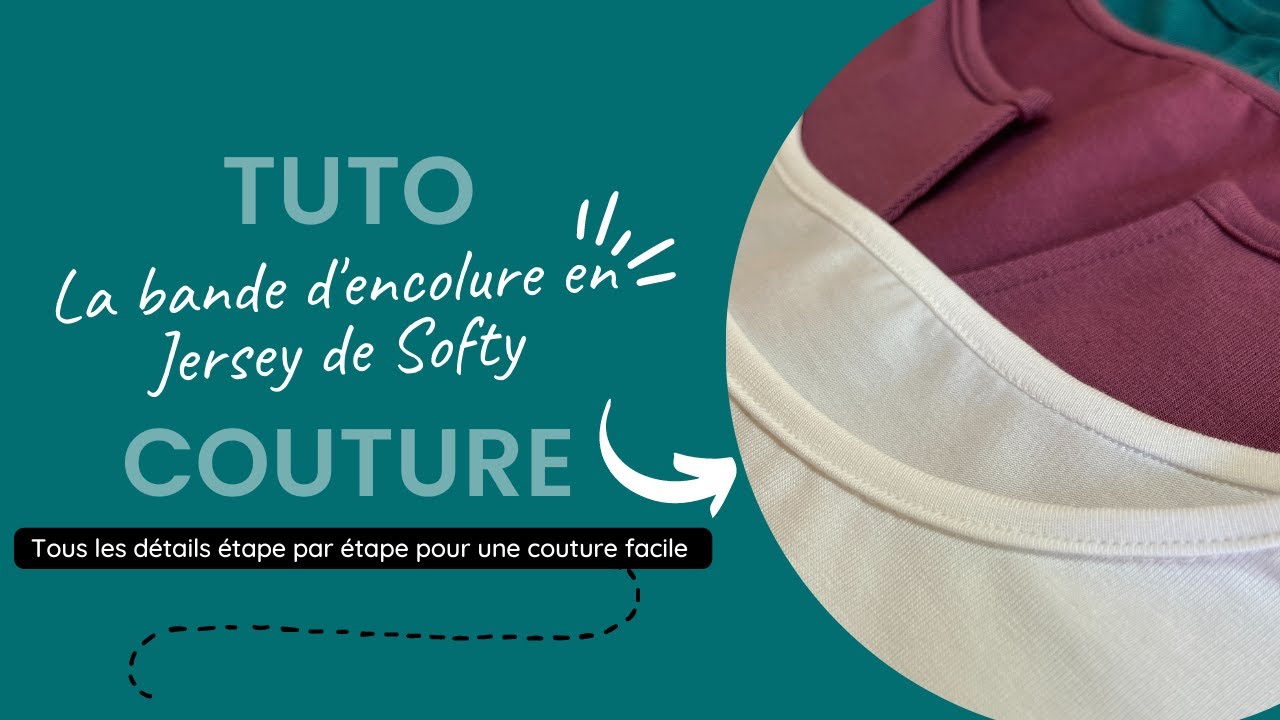 Tuto couture : La bande d'encolure en jersey, Modèle Softy