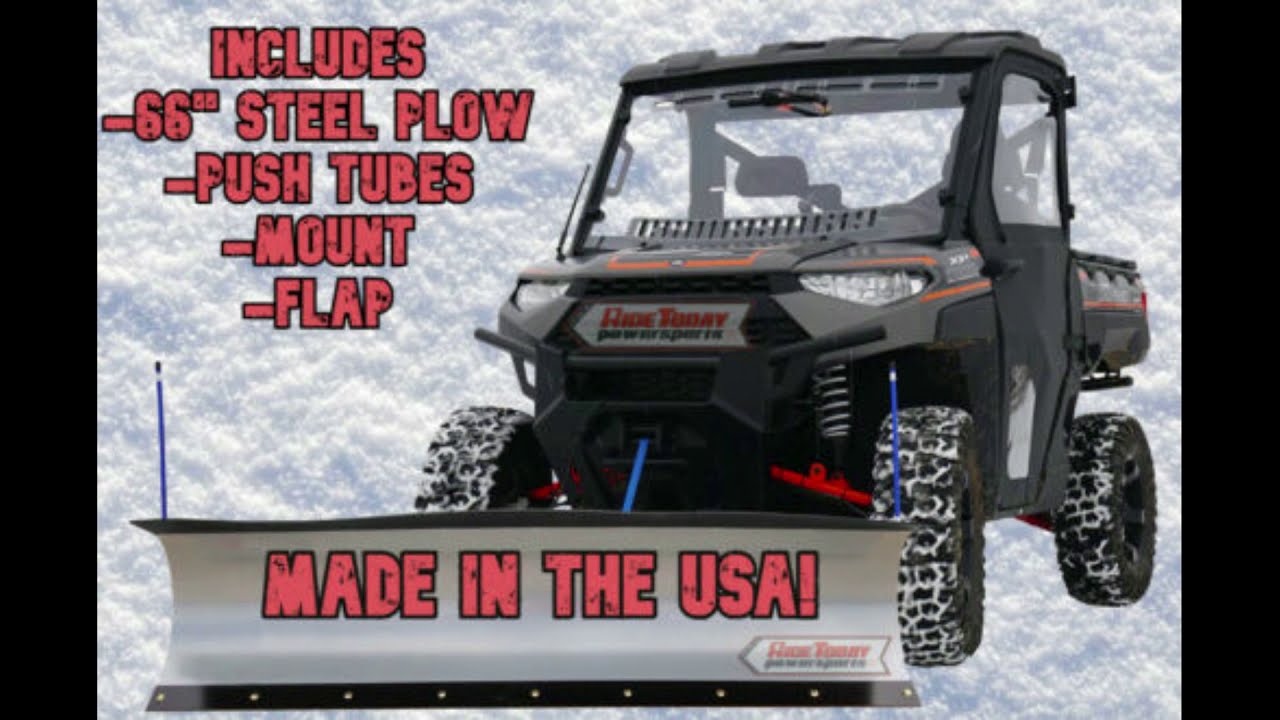 How to install a 66 inch KFI snow plow on a 2021 Polaris Ranger 1000 Premium