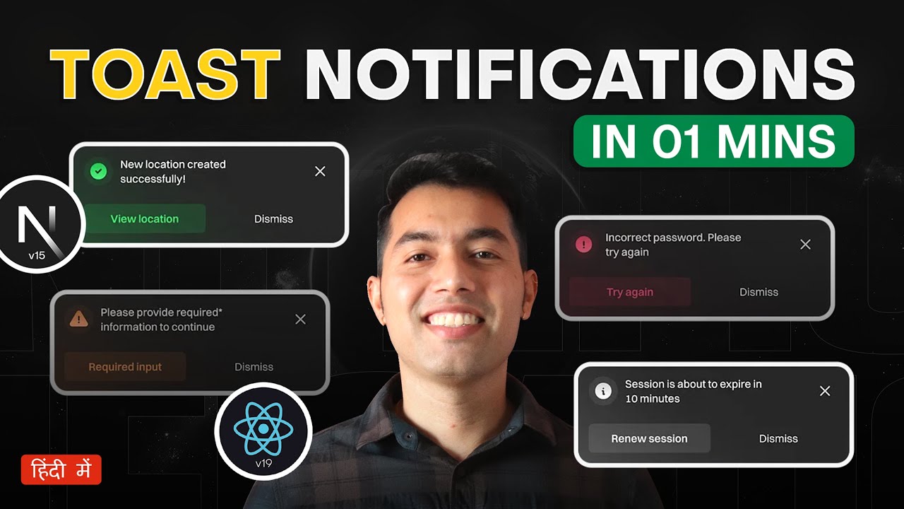 Sonner Toast Notifications in Next.js 🔔 Success, Error & Custom Toasts Tutorial