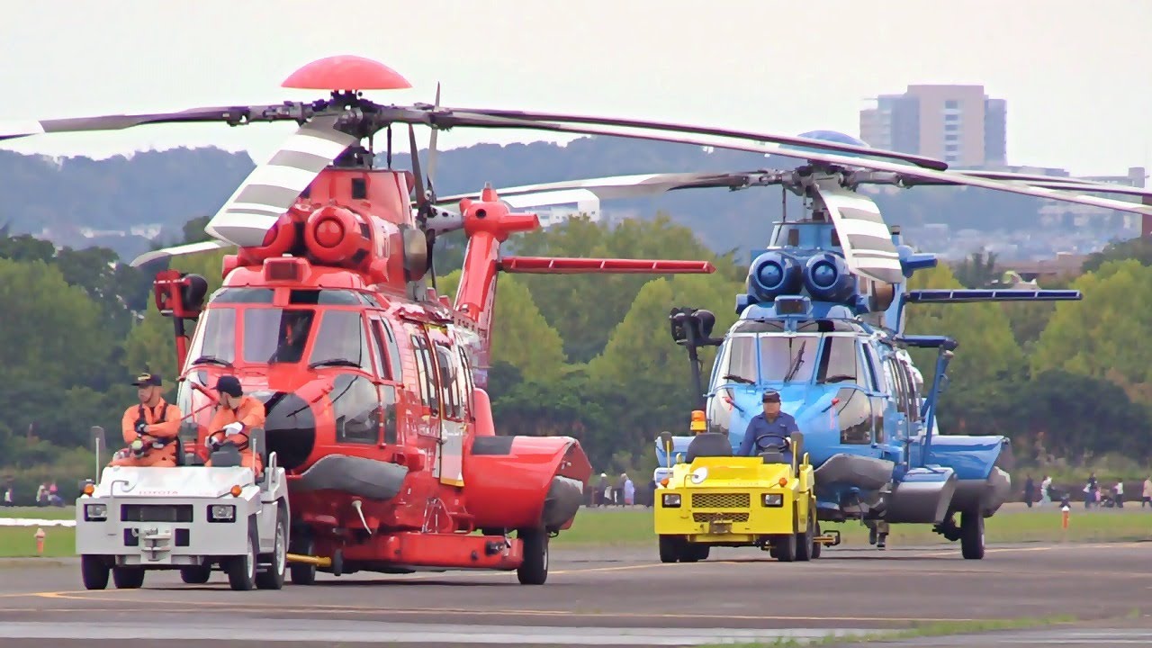[立川航空祭2025] 東京消防庁・警視庁ヘリコプター2機のH225