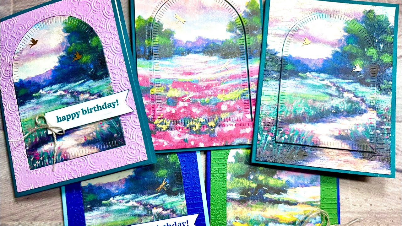 🌷Super Easy Cards with Meandering Meadow DSP!