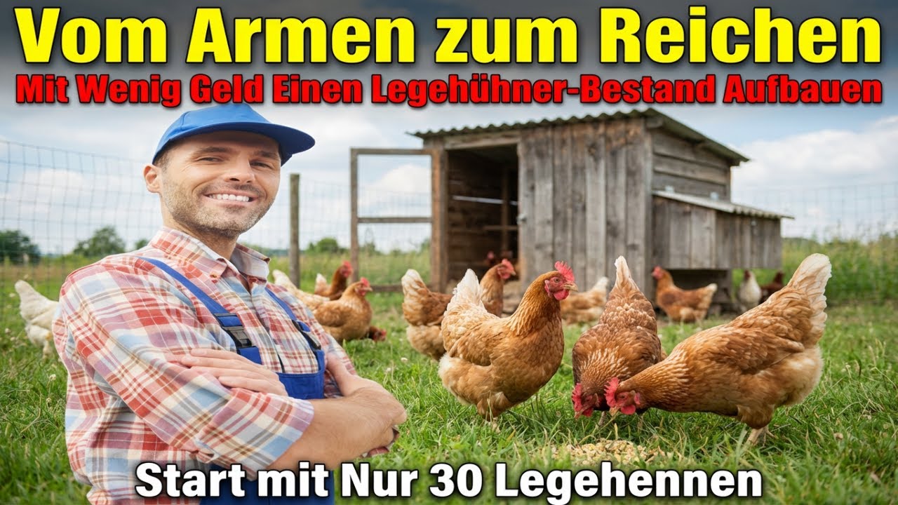 VOM ARMEN ZUM REICHEN WIE MAN MIT WENIG GELD EINEN LEBEHÜHNERNSTAMM MIT 30 LEBENDEN GRÜNDET