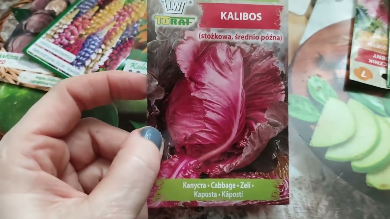 Zakupy kolejnych nasion warzyw i kwiatów