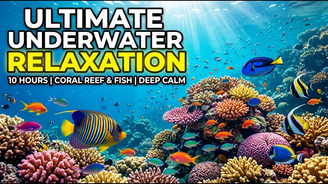 Gentle Underwater Sounds and Peaceful Night Atmosphere for Healing Sleep