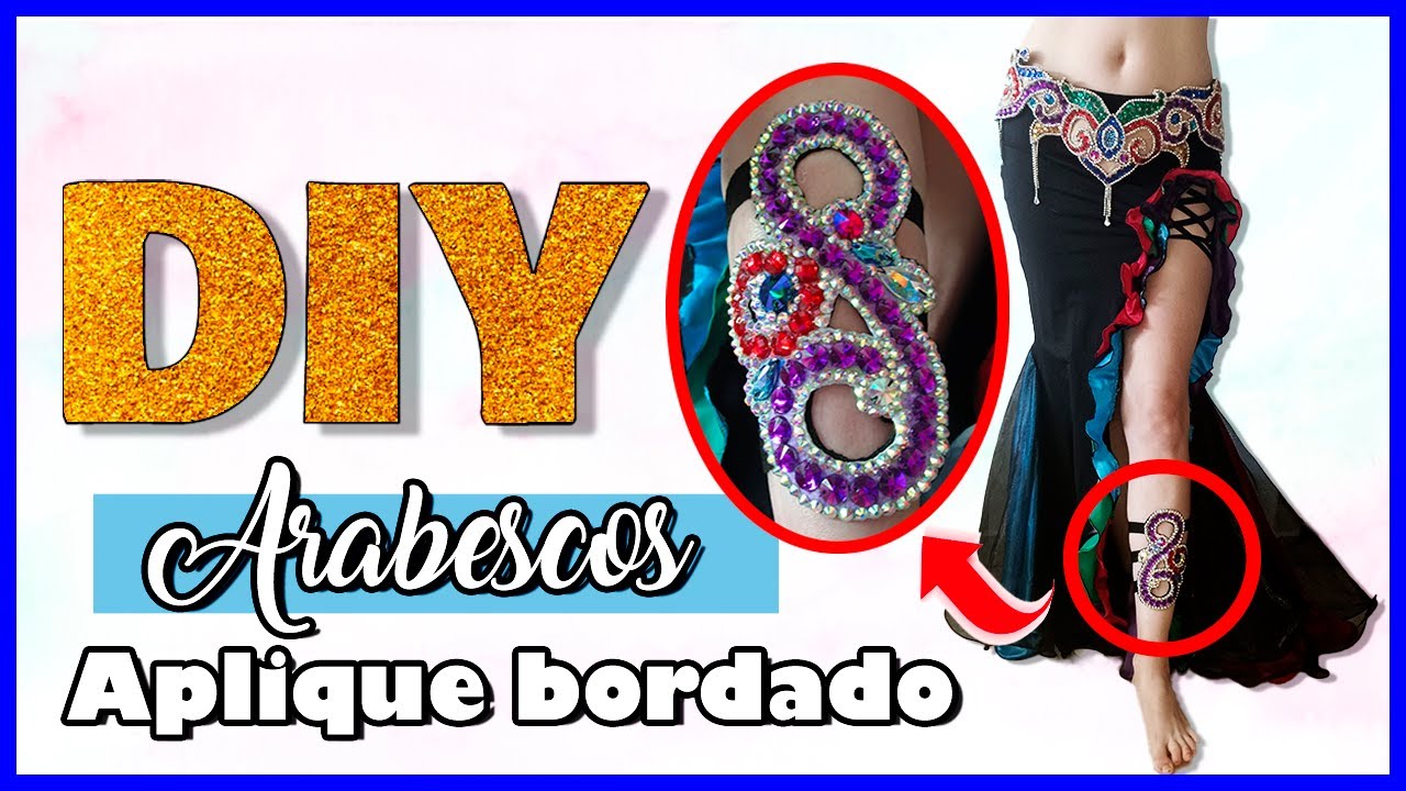 Aplique bordado para bellydance 