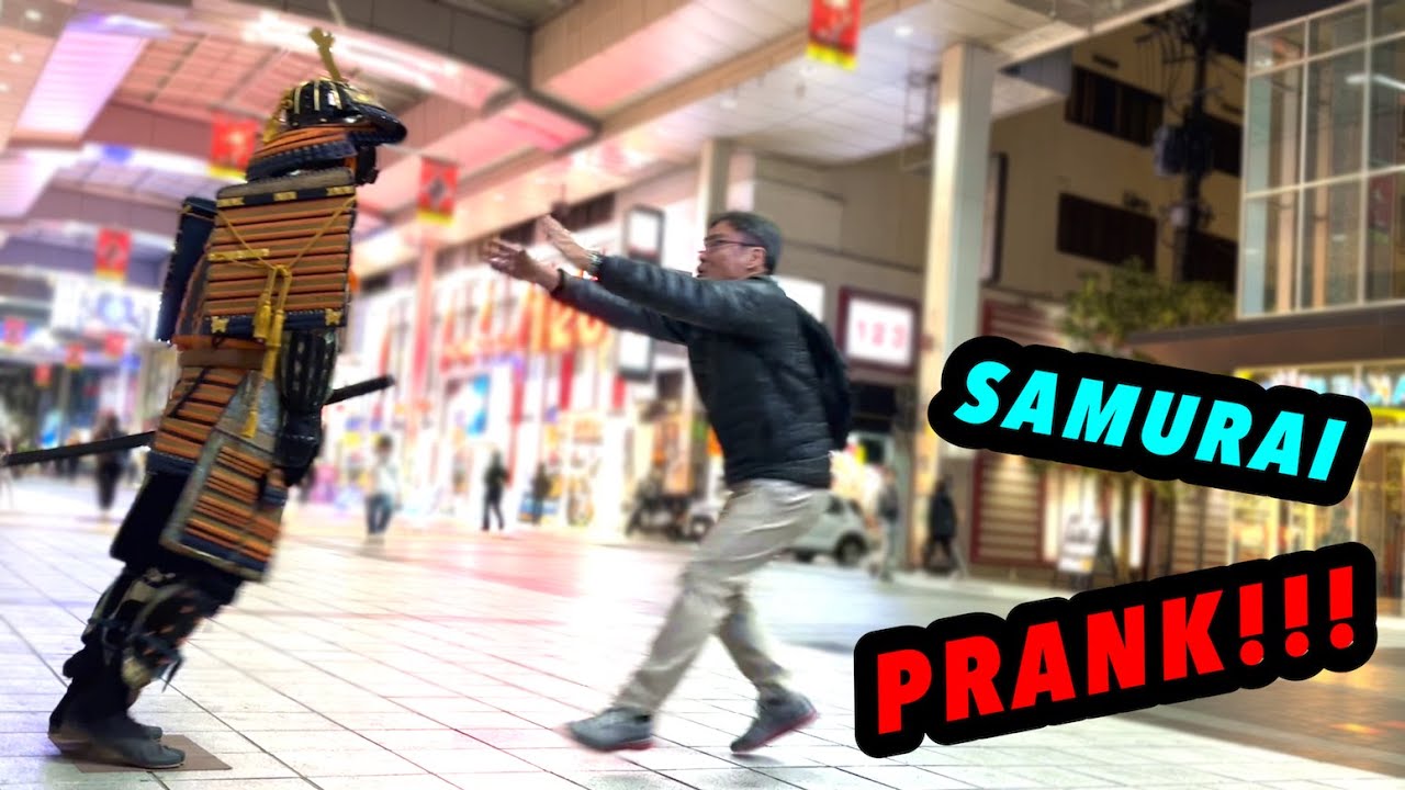 SAMURAI Mannequin PRANK in JAPAN#38 funniest reactions. SAMURAI fan.#prank #funny