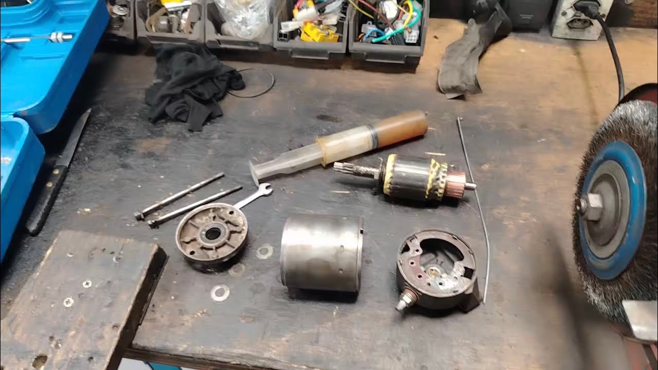 Arrumando o motor de arranque da moto 🏍️