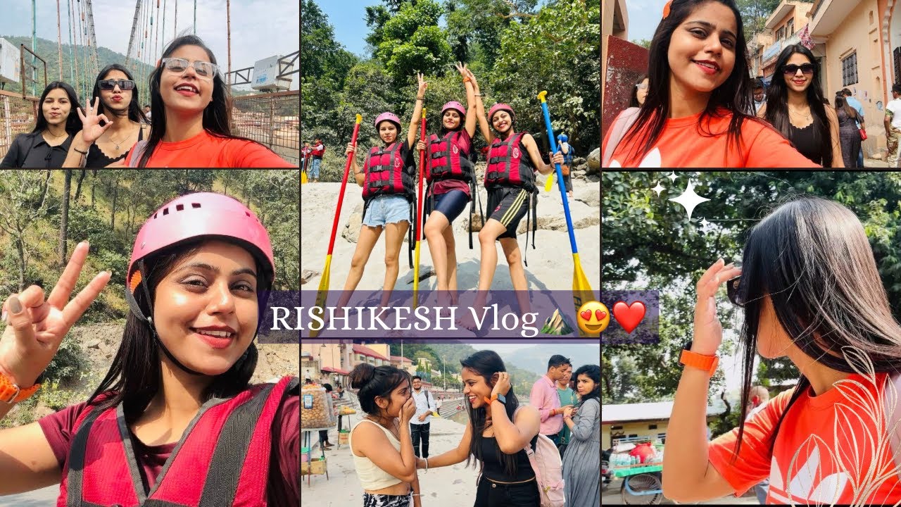 Part-2 || Rishikesh m ki river rafting🚣🏻‍♀️aachanak se mil gayi meenakshi mujhe😳 || Varshu Vlog ❤️||