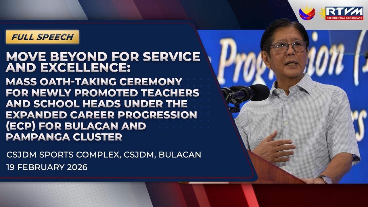 Mass Oath-taking: Newly Promoted Teachers & School Heads for Bulacan & Pampanga Clusters (Speech)