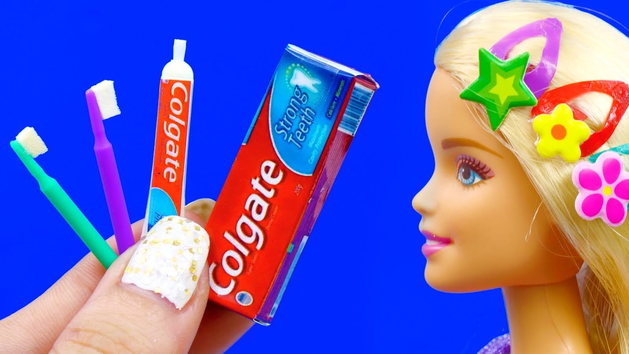 26 DIY BARBIE IDEAS ~ Miniature Paints, Hairpins, Donuts, Toothpaste AND Many MORE!