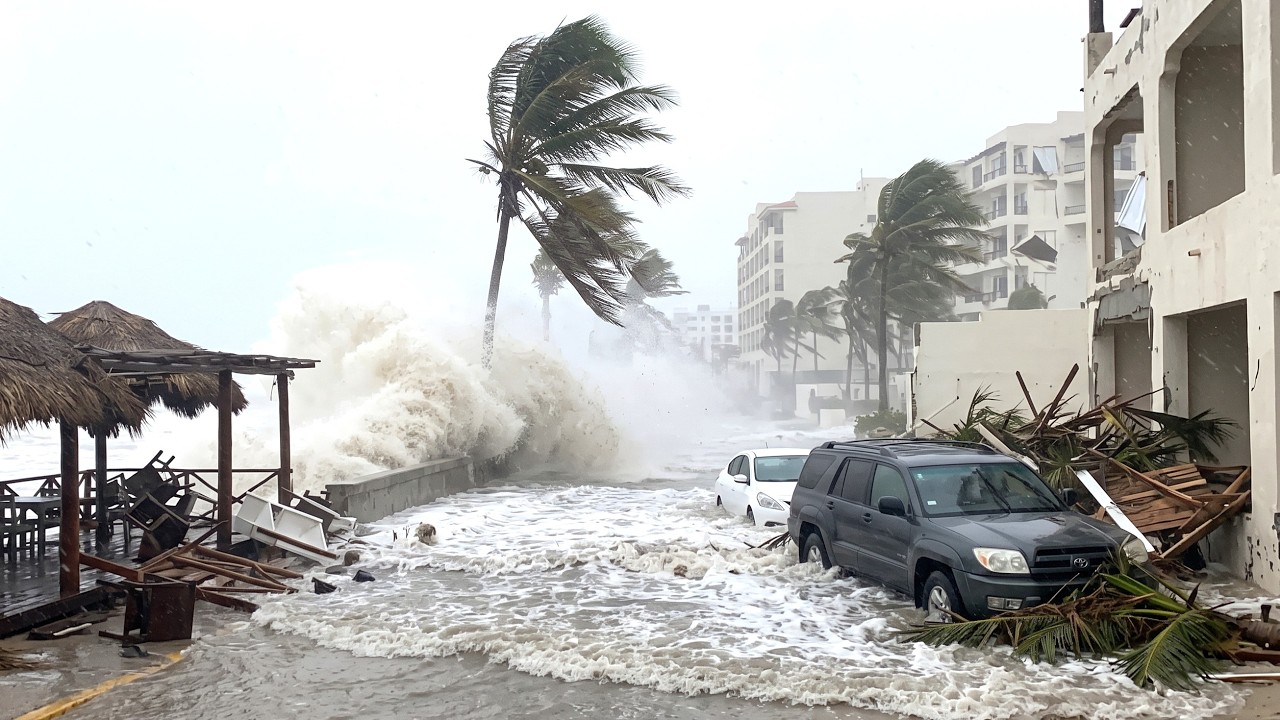 🚨 Hurricane Simon TURNS NORTH Toward Cabo &ndash; Cat 4 Trudy Right Behind It