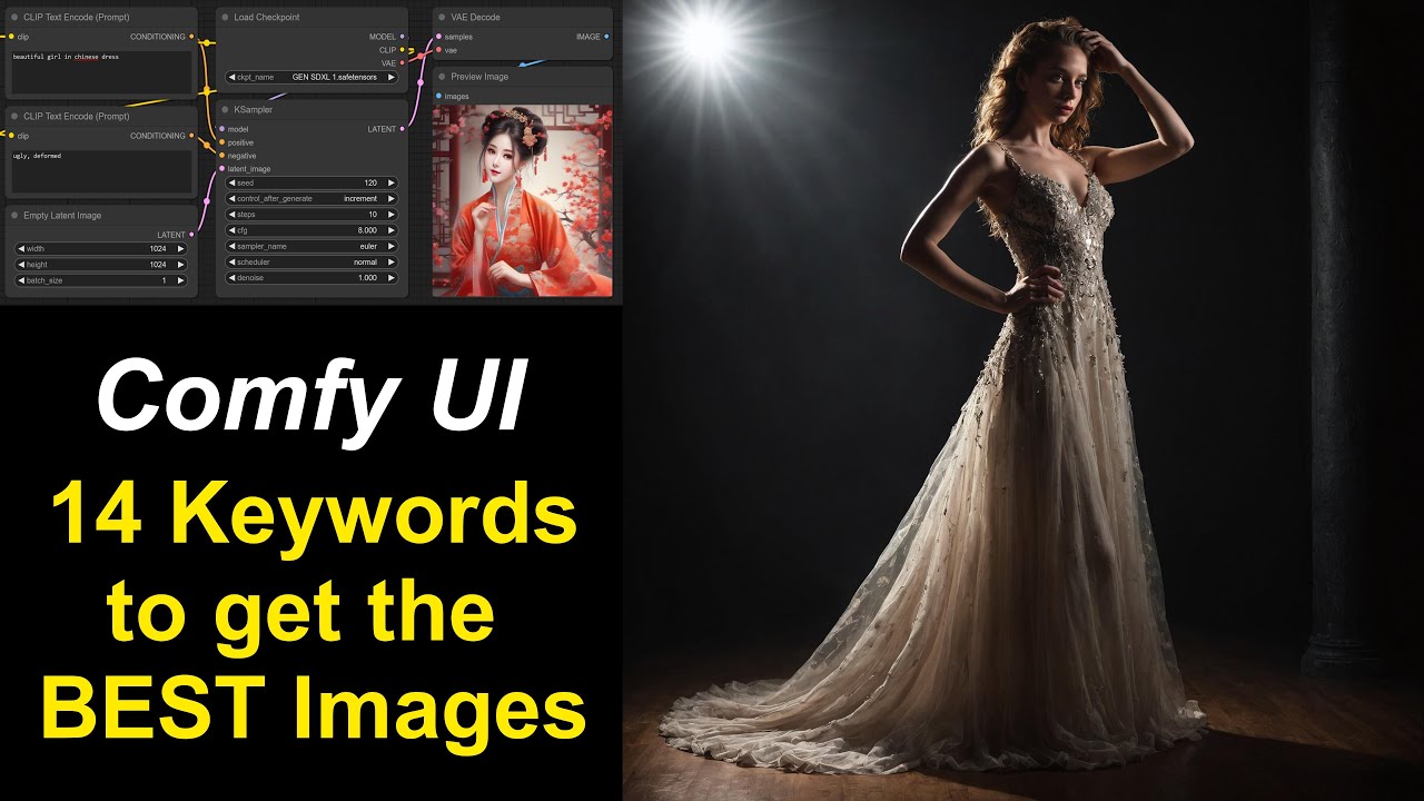 ComfyUI 25 - Keywords That Improve Your Images, Stable Diffusion