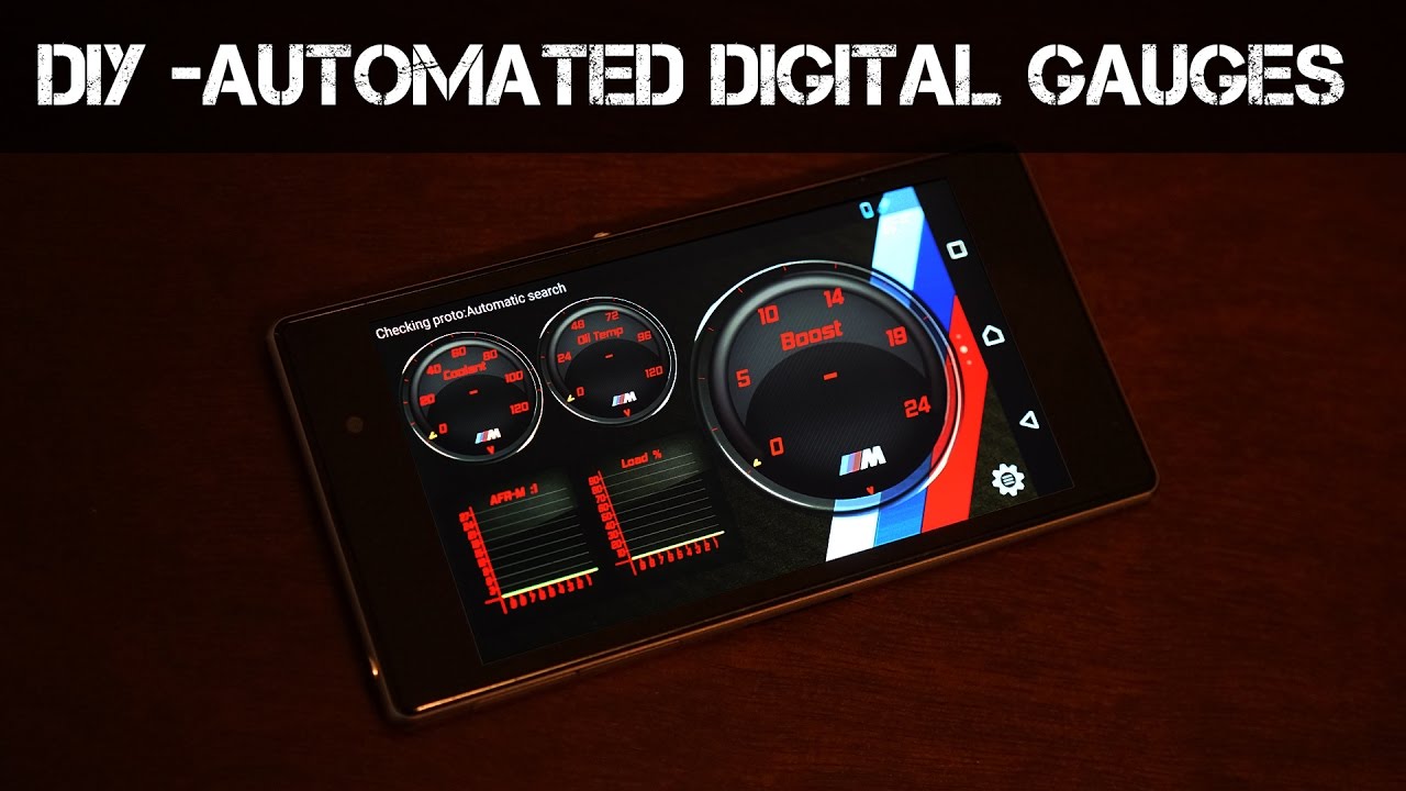 How to make Digital Gauges with an old Smartphone
