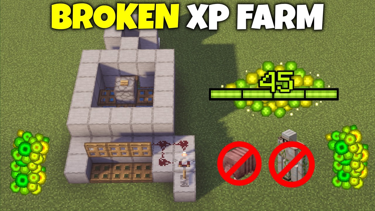 Best XP Farm EVER in Minecraft Bedrock 1.21 (MCPE - Xbox - PS)