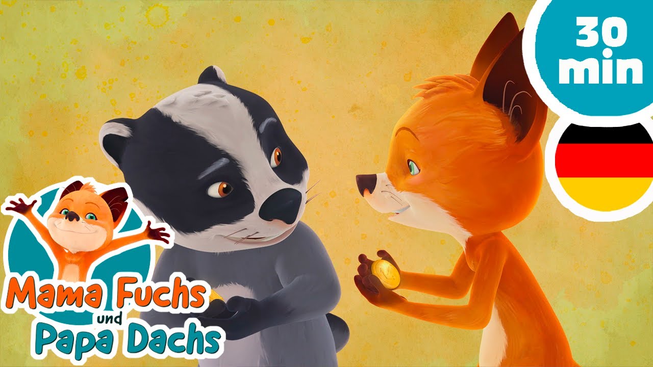 Mama Fuchs und Papa Dachs : Folge 7, 8 und 9 komplett 🦊🦡– Zeichentrick für Kinder