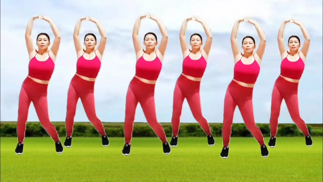 aerobics exercise, reduce belly fat, slim waist, arms fat, fat burning, lose weight/lovely dance fit