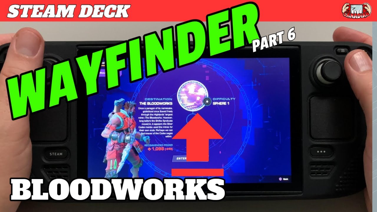 Wayfinder on the Steam Deck - Bloodworks Expedition Dungeon