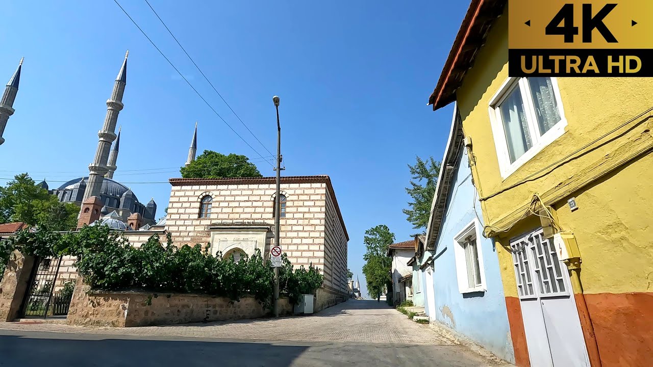 Edirne Merkez | Çarşı ve Şehir Merkezi Turu | Edirne City Center Driving Tour | 4K | 30fps | 2025