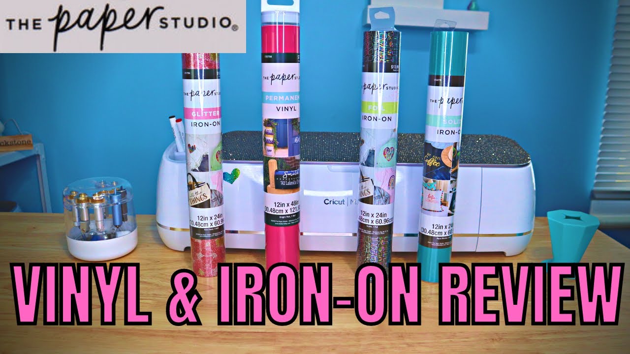 Paper Studio vinyl and Iron on from Hobby Lobby review - cut and press settings 100% honest review