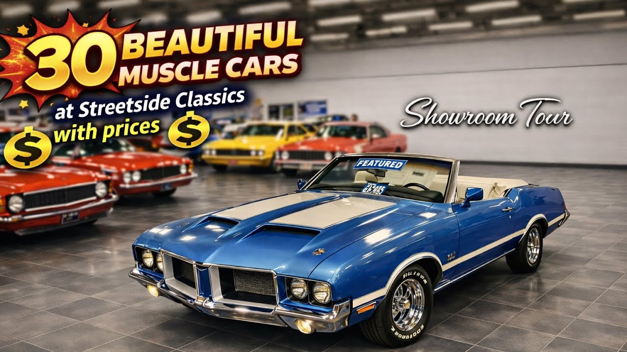Экскурсия по выставочному залу Streetside Classics, Тампа, Флорида, 12 мая 2026 года, с демонстра...