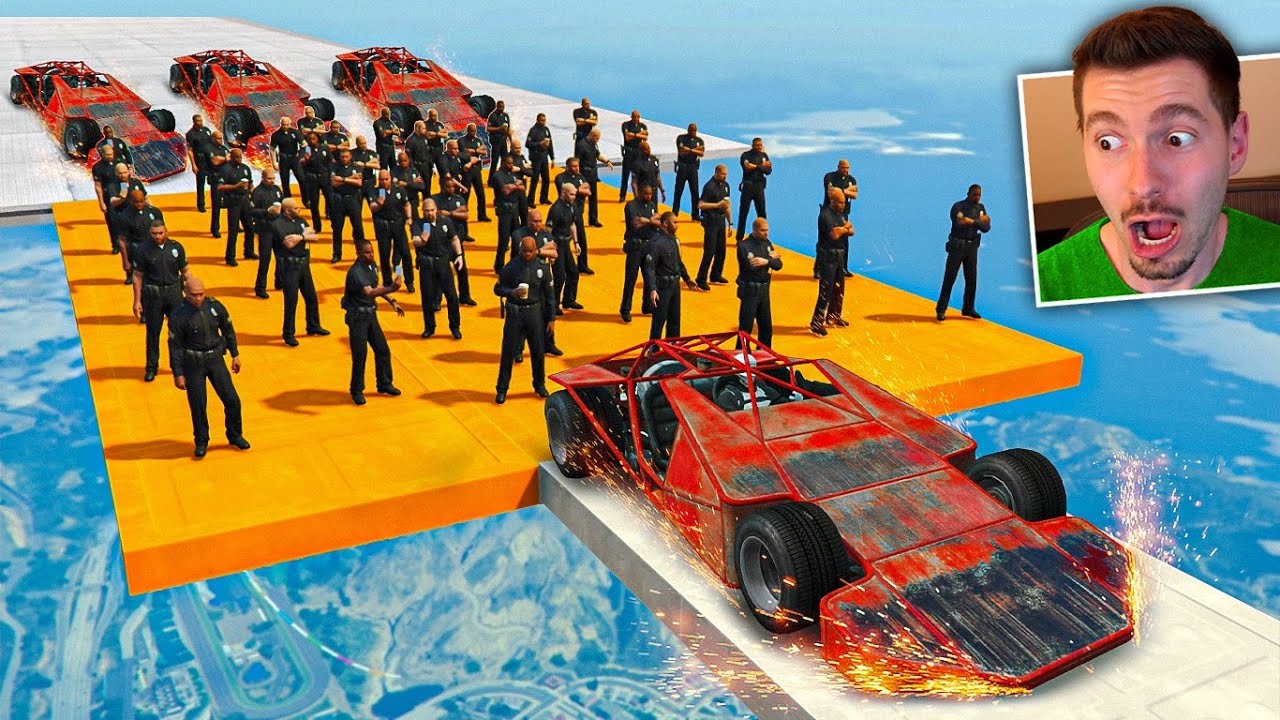 GTA V Online: corrida RAMP BUGGY passando em 99,99999 PESSOAS!