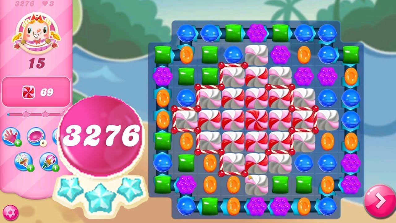 Candy Crush Saga Level 3276 || No Boosters || 3 Sugar Stars 🌟🌟🌟