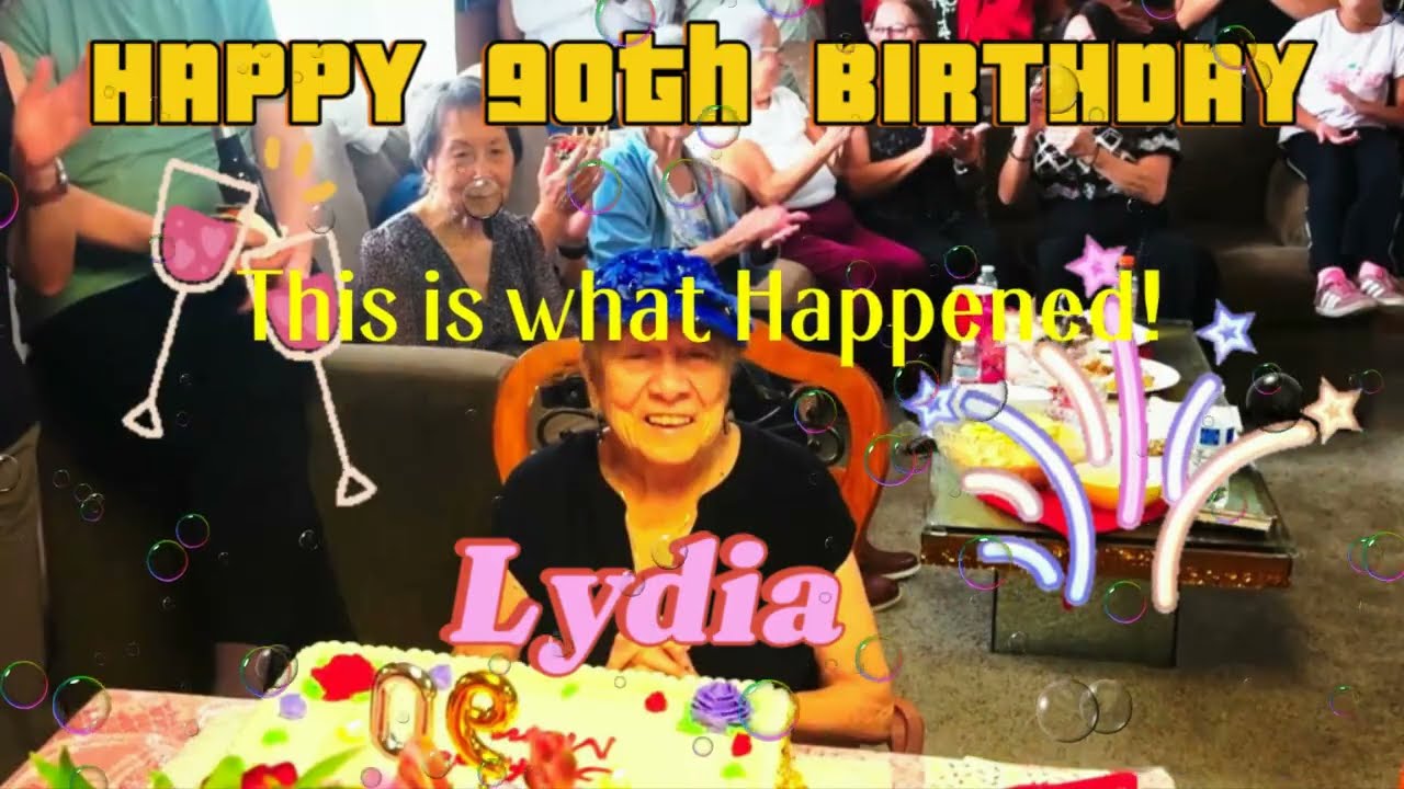 Lydia Castilho 90th Birthday Party - Here is what happened on Jan 17th 2026