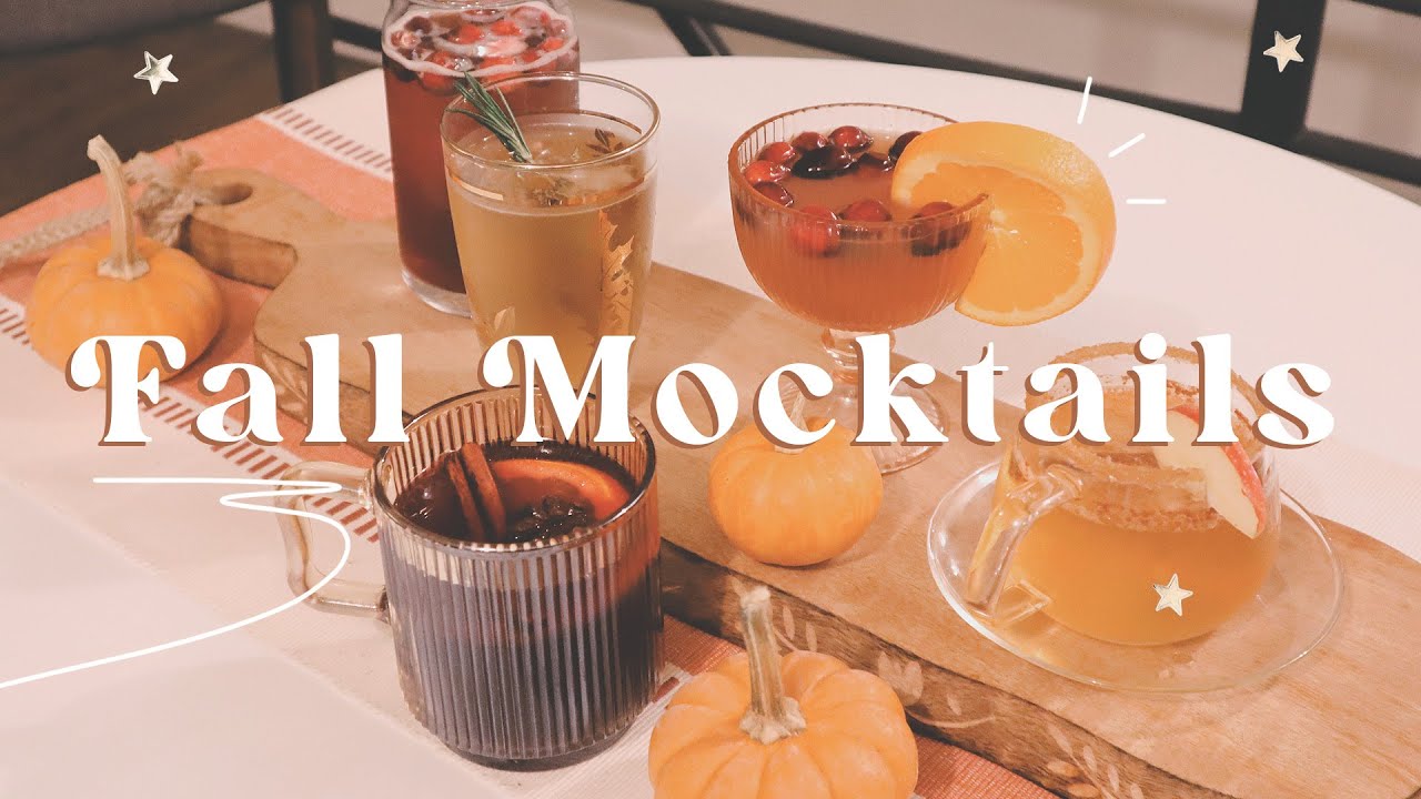 5 Fall mocktail recipes  🍷🍁 Cozy & non-alcoholic