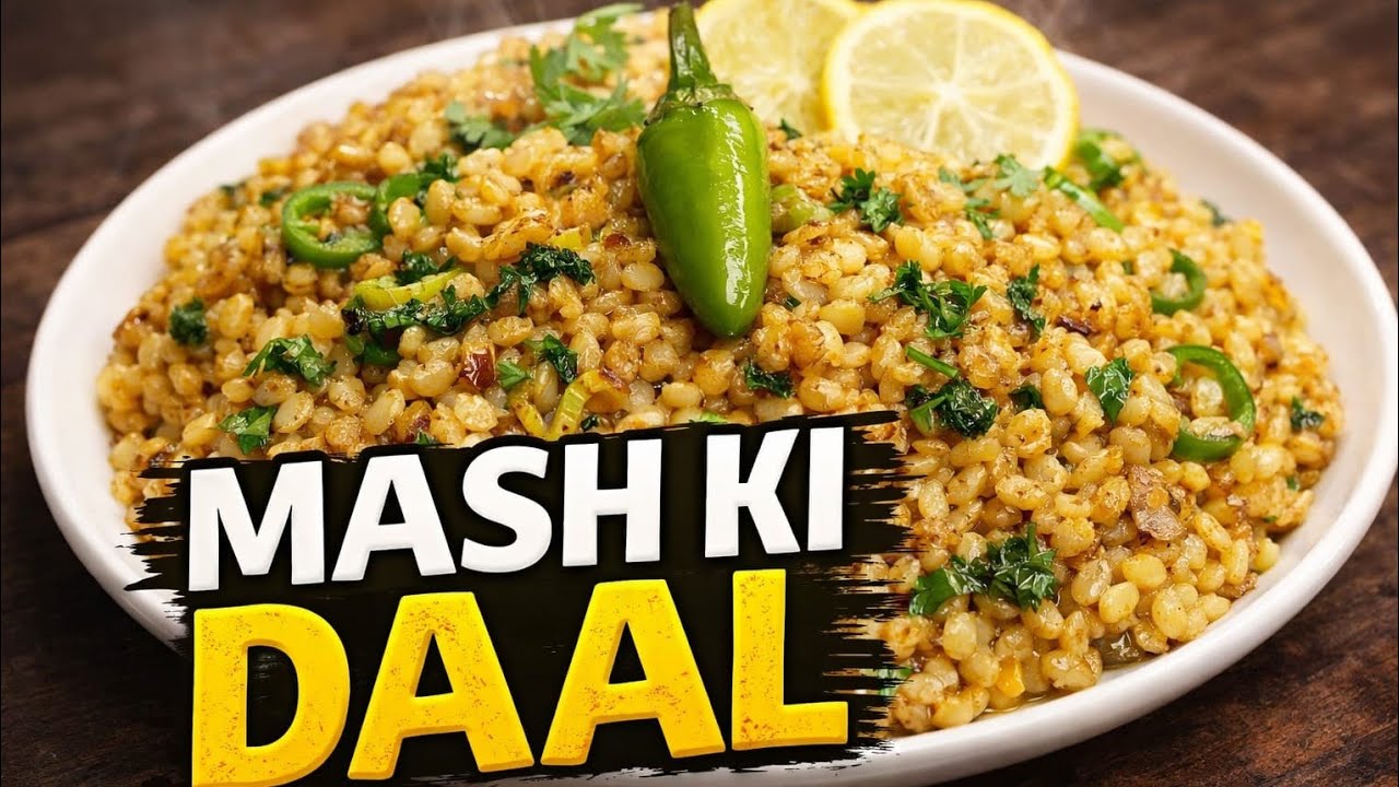 Daal Mash | mash ki daal recipe | fry daal mash dhaba style